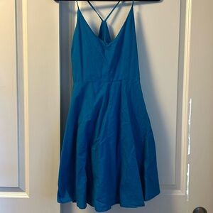 Gilli | Spaghetti Strap Criss Cross with peephole Mini Dress